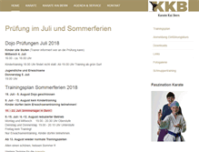 Tablet Screenshot of karate-bern.ch